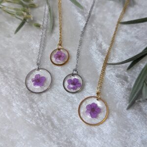 Purple Wildflower Earrings